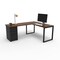 We'Re It Connect It L-Shaped Desk, 77 in D X 30 in H, 60 in W X Thermally Fused Laminate DI60304824L1BBF-BLK-WNB - alternate 1